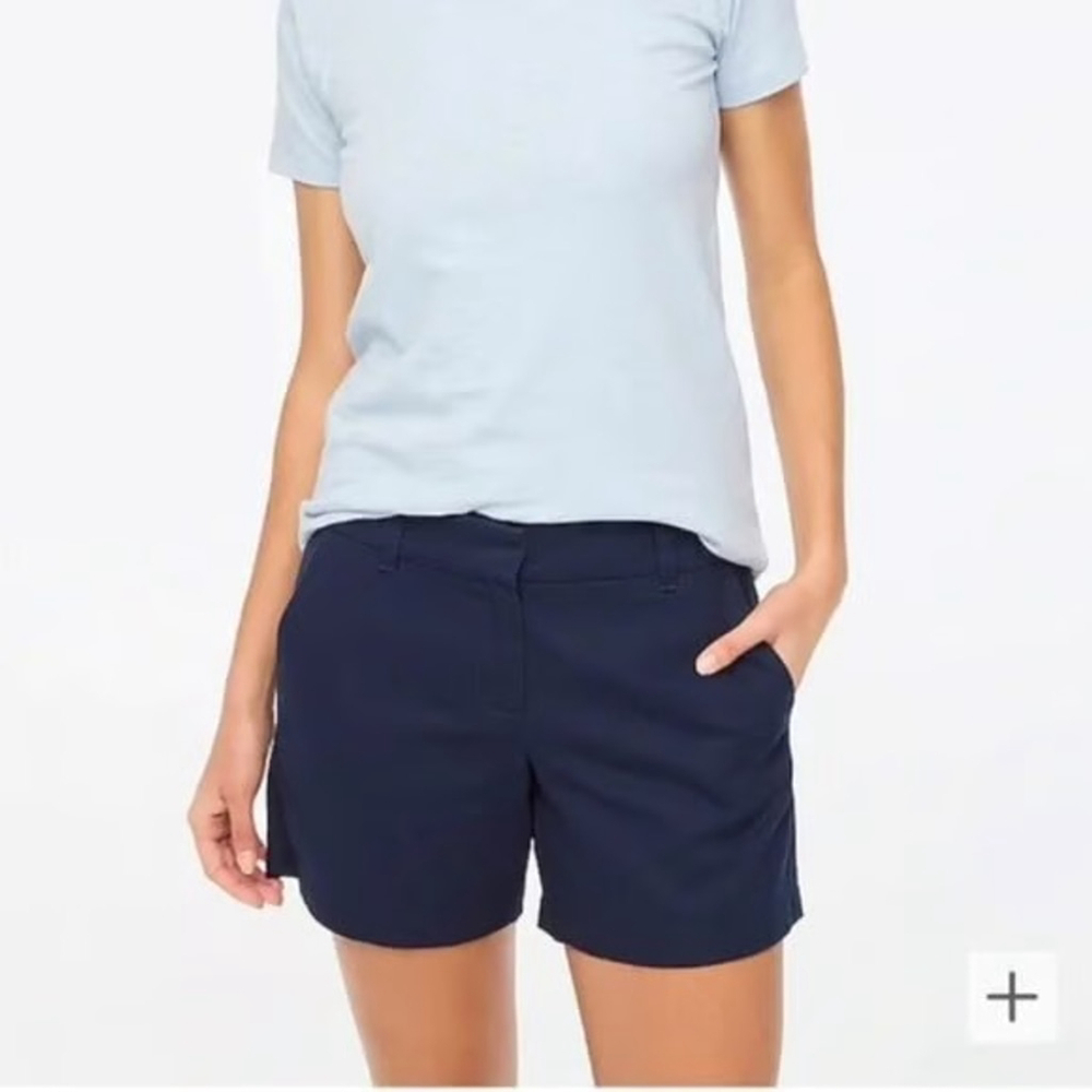 J.Crew Navy 5" Classic Chino Shorts